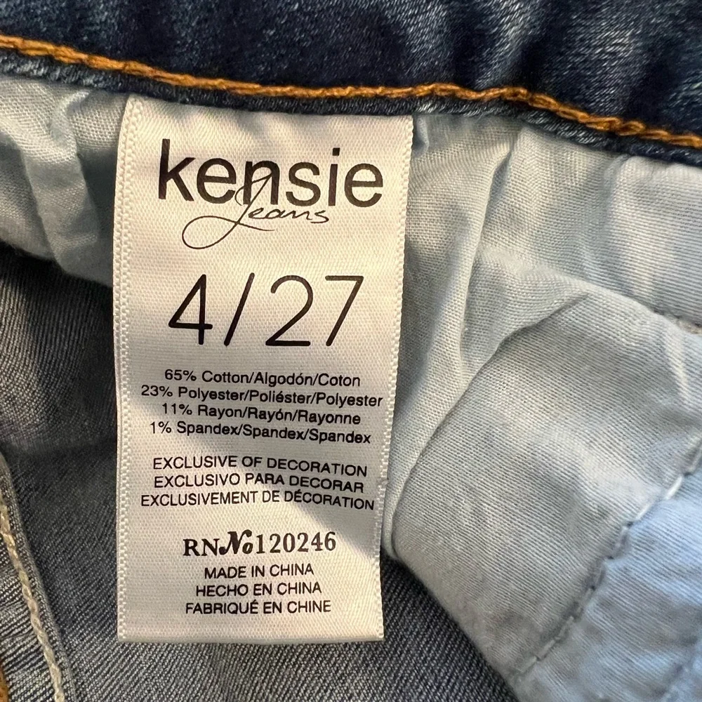 💙 Kensie Jeans Women’s Size 4/27 Slim Fit Stretch Denim 💙 - Picture 3 of 8